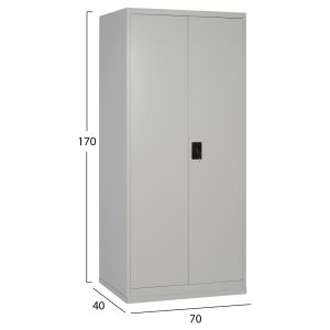 Metal wardrobe Hronda HM5748.21 with 3 shelves and lock 70x40x170cm.