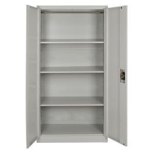 Metal wardrobe Hronda HM5748.21 with 3 shelves and lock 70x40x170cm.