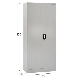 Metal wardrobe Hronda HM5749.21 with partition and lock 70x40x170cm.