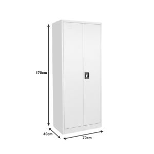 Метален гардероб Ugren I в светло сив нюанс 70x40x170см.