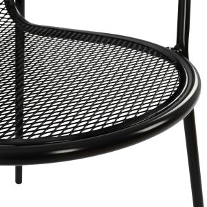 Метален градински стол Hm5029,01 Vera в черен цвят 56x62,5x90cm