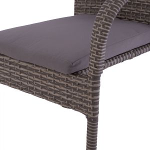 Метален градински стол Hm5685,01 с възглавничка 55x64x93cm