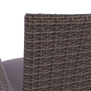 Метален градински стол Hm5685,01 с възглавничка 55x64x93cm