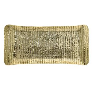 Metal decorative tray Fl7795 gold color 40x19x2cm