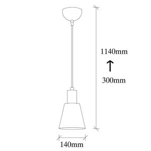 Metal chandelier