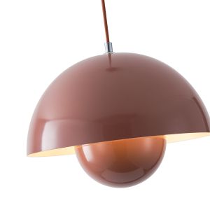 Metal chandelier 1xe27 Max15w 300x1290mm glossy brown Arte Illumina Jarden