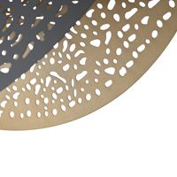 Metal chandelier 1xe27 Max15w Φ600mm black-gold Arte Illumina Galilea