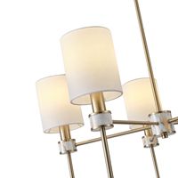 Metal chandelier 5xe14 Max 8w Φ680mm marble pattern Arte Illumina Timeless