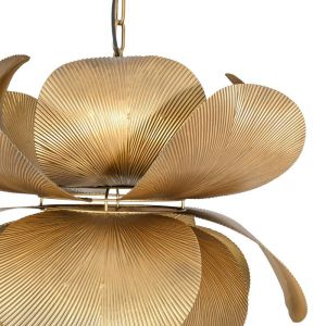 Metal chandelier Fl620410 gold color 57x43cm