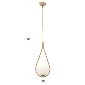 Metal chandelier Hm7417,02 20x101