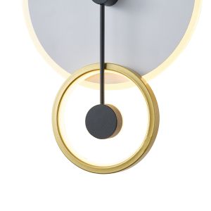 Metal chandelier Led 15w 1000lm 3000k 280x400x70mm gold Arte Illumina O Clock