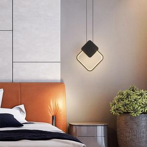 METAL CHANDELIER TEEBO LED WITH BLACK LAMPSHADE 23.5X20X29.5CM