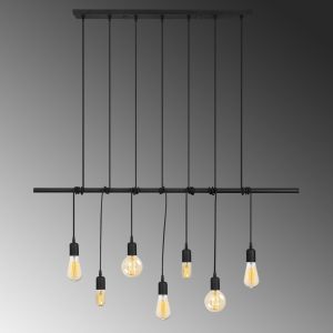 Metal chandelier black color Hm7266 120χ10χ180cm