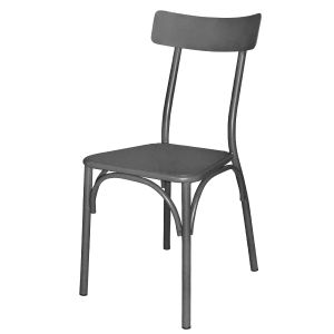 Metal chair Carbon 499-h/b 38x48x86cm