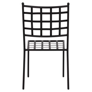 Метален стол Hm5509 черен цвят 46x58x88cm