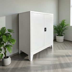 Metal cabinet Armon in light gray color 90x45x100cm