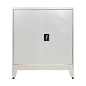 Metal cabinet Armon in light gray color 90x45x100cm