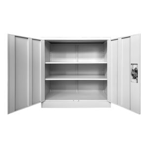 Metal cabinet Armon in light gray color 90x45x90cm