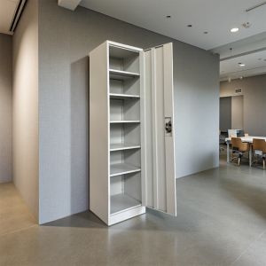 Metal cabinet Koya in light gray color 50x45x180cm