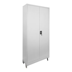 Metal cabinet Ugren in light gray color 90x40x190cm