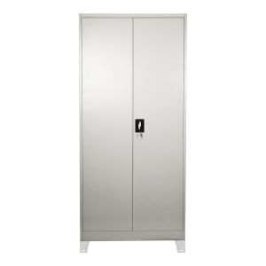 Metal cabinet Ugren in light gray color 90x40x190cm