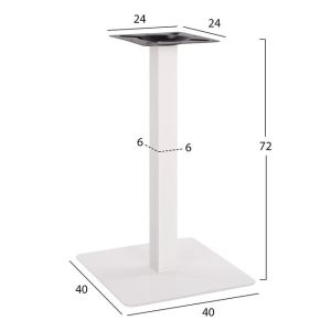 Metal table base 40x40x72 Hm414,12