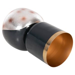 Метална ваза Lingon Hm4233,05 цвят антрацит/син/сребро металик D21x37,5hcm