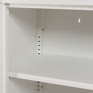Metal showcase in white color Caril Hm9571,02 80x40x102cm