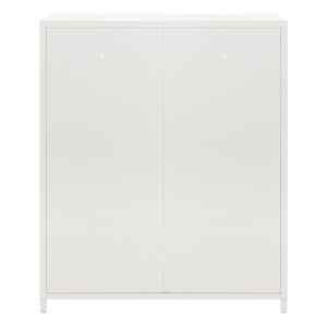 Metal showcase in white color Caril Hm9571,02 80x40x102cm