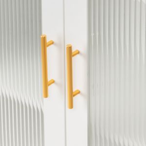 Metal showcase in white color Caril Hm9571,02 80x40x102cm