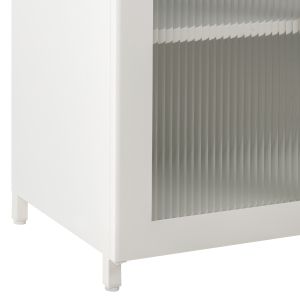 Metal showcase in white color Caril Hm9571,02 80x40x102cm