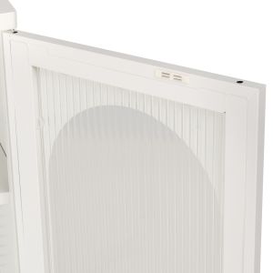 Metal showcase in white color Caril Hm9571,02 80x40x102cm