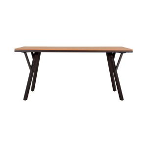 Метална градинска маса Fl6514 с повърхност от Polywood кафяв цвят 160x91x72cm