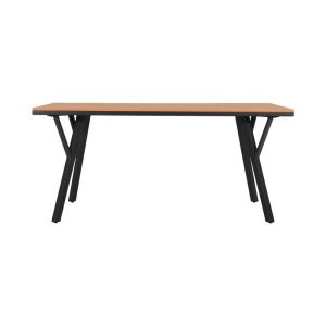Метална градинска маса Fl6514 с повърхност от Polywood сив цвят 160x91x72cm