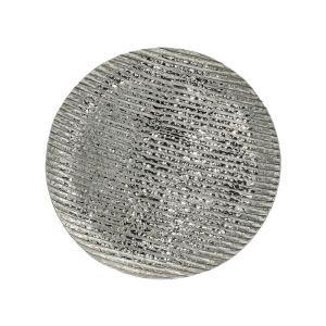 Metal decorative round plate Fl7842 silver color 32x3cm