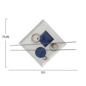 Metal wall decoration 101x75.2x5.7cm Hm7559