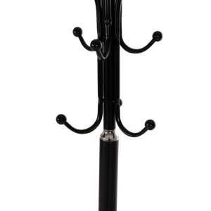 Метална закачалка Hm9573,01 черен цвят - D37x180cm