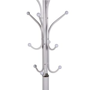 Метална закачалка Hm9573,02 бял цвят - D37x180cm