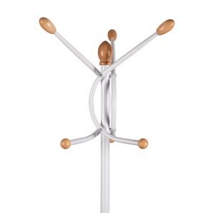 Метална закачалка Hm9575,02 бял цвят 41x41x176cm