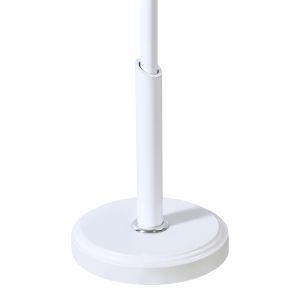 Metal coat hanger Portu in white-natural color D30x170cm