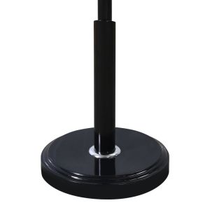 Metal coat hanger Portu in black-natural color D30x170cm