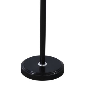 Metal coat hanger Serea in black-natural color D30x175cm