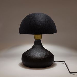 Metal table lamp black 20x20x29cm