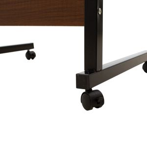 Метална повдигаща се компютърна маса Piper Mdf в цвят орех