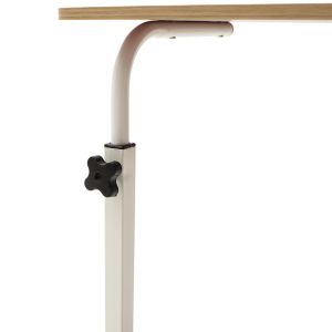 Метална повдигаща се компютърна маса Piper Mdf в цвят светъл дъб 60x40x69-90cm