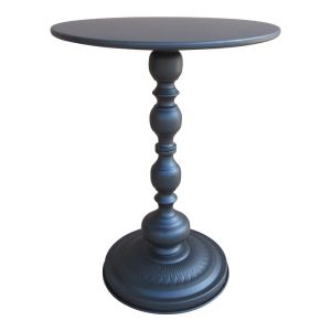 Anesor metal side table in black, D40x52 cm