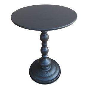Anesor metal side table in black, D40x52 cm