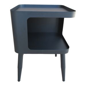 Cubino metal side table in black shade 35x35x50 cm