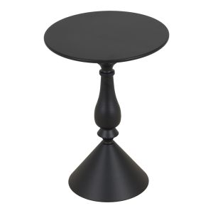 Lalou metal side table in black color, dimensions 40x55 cm