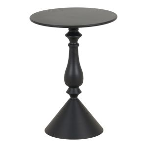 Lalou metal side table in black color, dimensions 40x55 cm